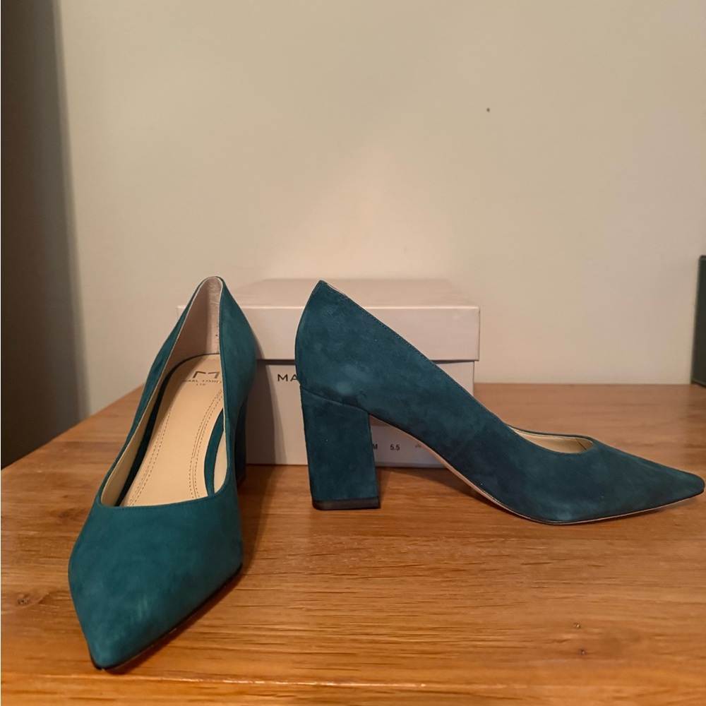 Marc Fisher Dark Green Zala Heel